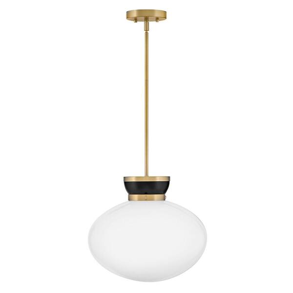LARK Lucy 1-Light Black Pendant Light 83604BK-LCB - The Home Depot