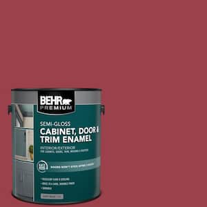 1 gal. #HDC-CL-01 Timeless Ruby Semi-Gloss Enamel Interior/Exterior Cabinet, Door & Trim Paint