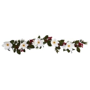6 ft. Magnolia, Pine and Berries Artificial Garland
