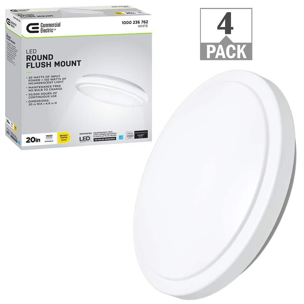 Hampton bay 20 inch deals led round ceiling puff