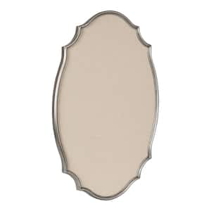 Leanna 23.12 in. W x 35.75 in. H Silver Scalloped Traditional Framed Decorative Wall Mirror
