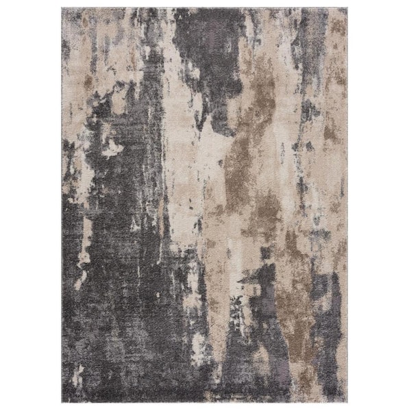 Luxe Weavers Euston Gray 2 x 3 Abstract Modern Area Rug 7681