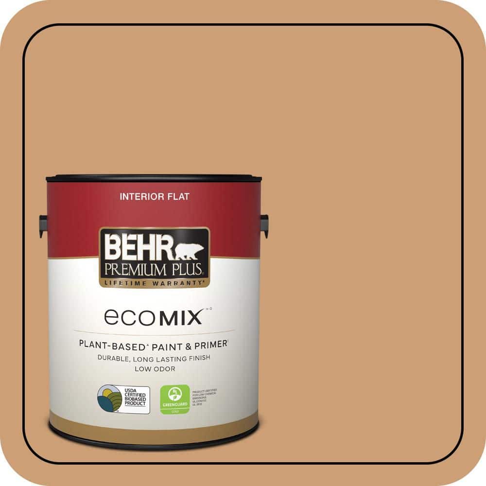 1 gal. #S250-4 Fresh Croissant Flat EcoMix Plant-Based Interior Paint & Primer price history on PriceWatchPro
