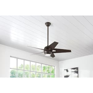 Point Aire 52 in. LED Espresso Bronze Ceiling Fan with Light