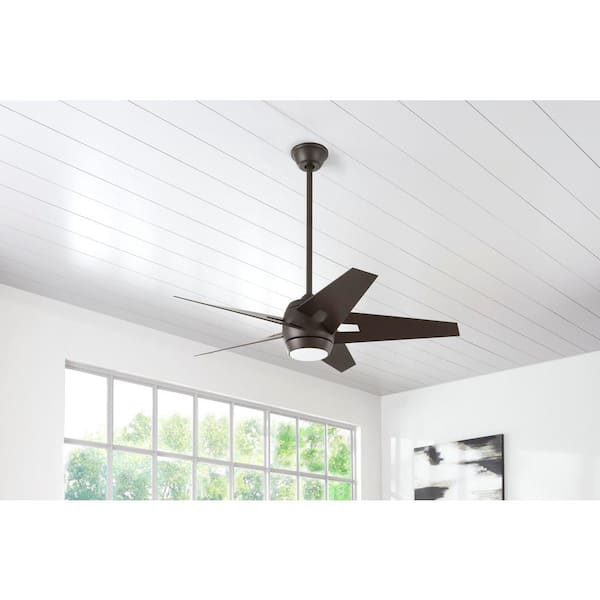 Point Aire 52 in. LED Espresso Bronze Ceiling Fan with Light