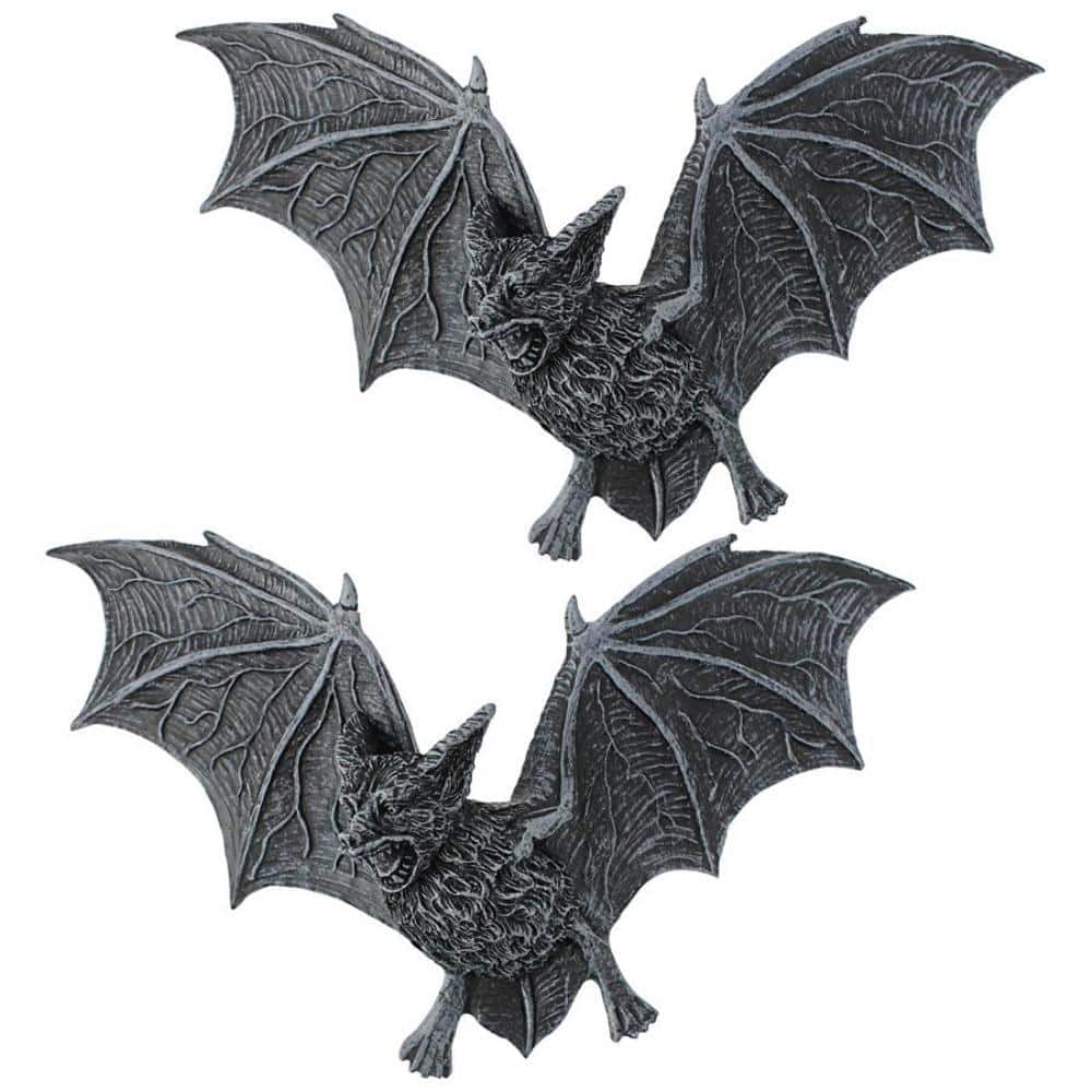 Design Toscano The Vampire Bats of Castle Barbarosa Novelty Wall  Sculptures: Set of 2 PD0054 - The Home Depot