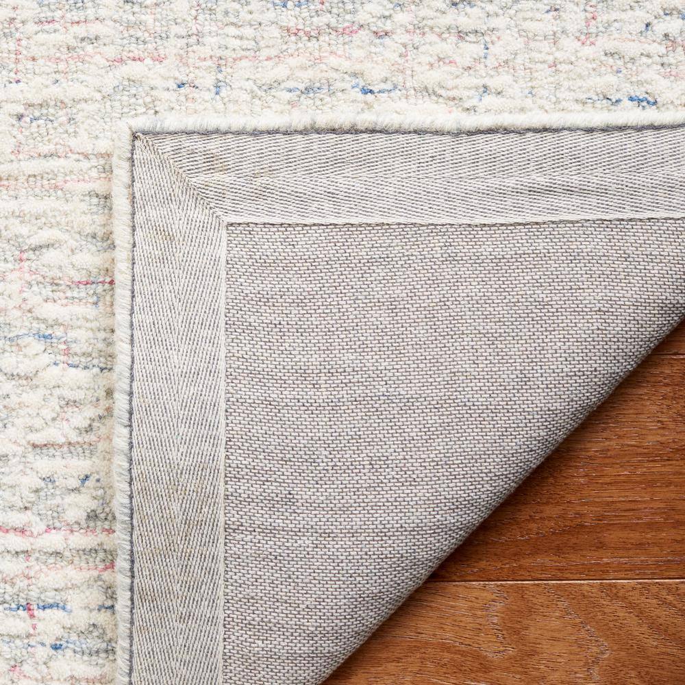 Light Grey/Ivory Hand Tufted Wool 5' x 8' Area Rug