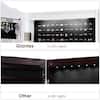 Costway White Mirrored Freestanding Jewelry Armoire Organizer Cabinet with Drawer and Led Lights GHMHSKU00776
