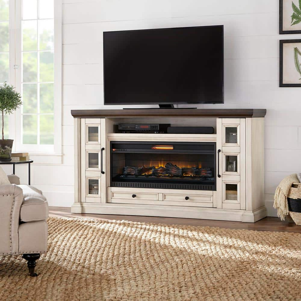 Antique White Home Decorators Collection Fireplace Tv Stands Hdfp72 44e 64 1000 