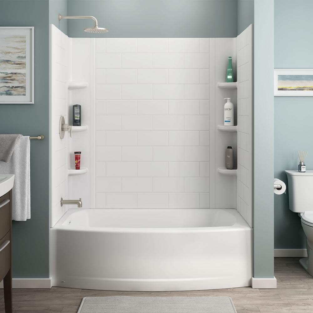 Buy Ovation Curve 60 in. Left Hand Drain Rectangular Alcove Bathtub ...