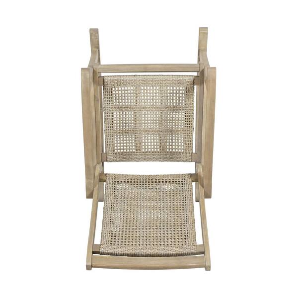 lucas outdoor rustic wicker rocking chair