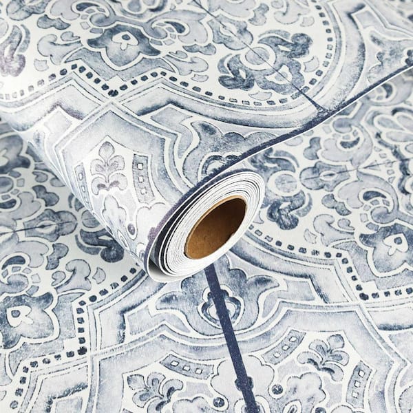 12 in. x 120 in. 4 MIL Self Adhesive Cut to Length Flooring Roll, Peel and Stick Vinyl Flooring, Gray, Water Resistant