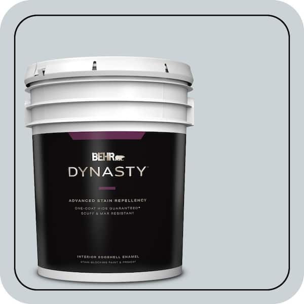 BEHR DYNASTY 5 gal. #N490-1 Absolute Zero Eggshell Enamel Interior Stain-Blocking Paint & Primer
