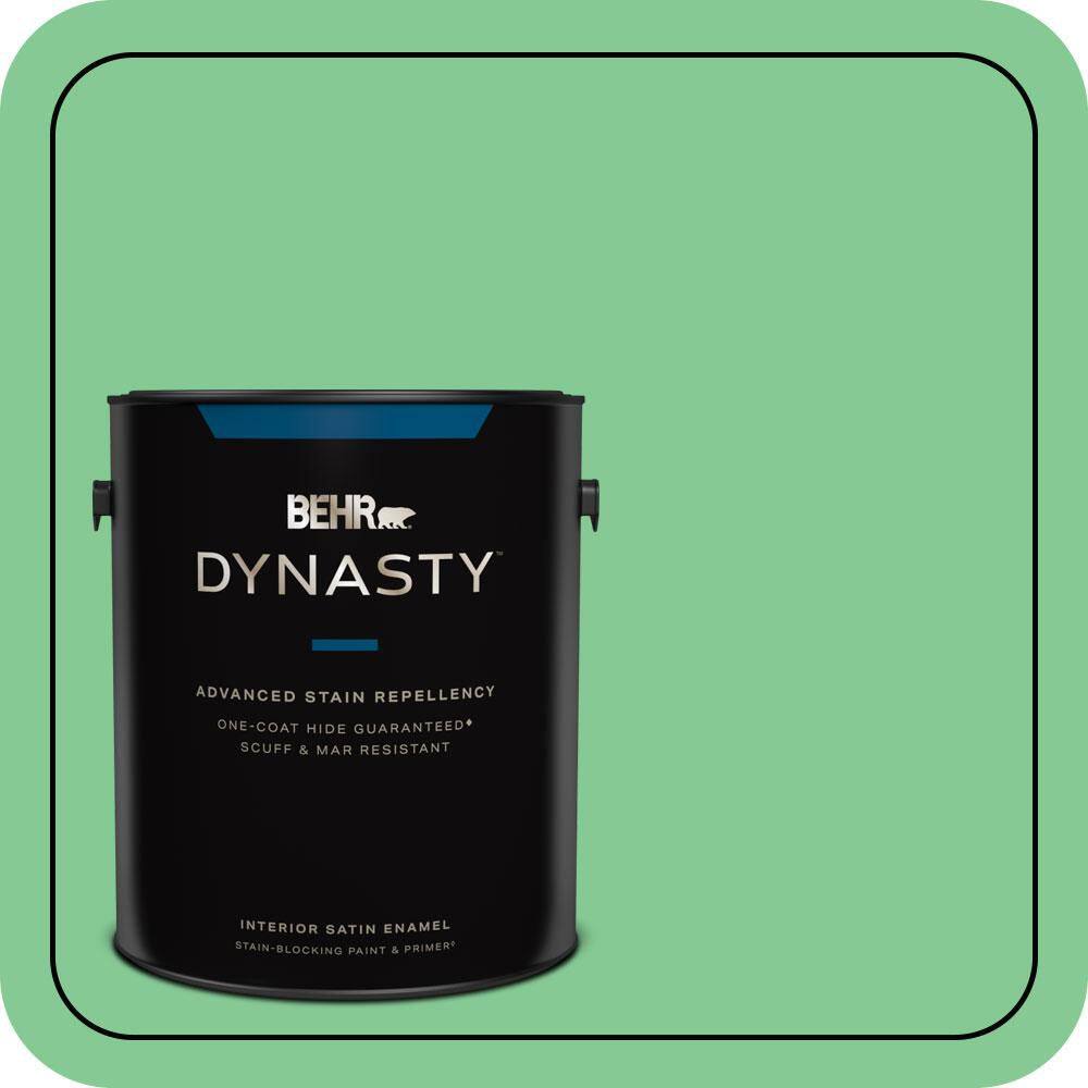 1 gal. #P400-4 Good Luck Satin Enamel Interior Stain-Blocking Paint & Primer price history on PriceWatchPro