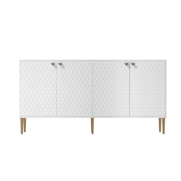 Clihome 15.75-in W x 31.25-in H Mdf White Freestanding Utility Storage Cabinet