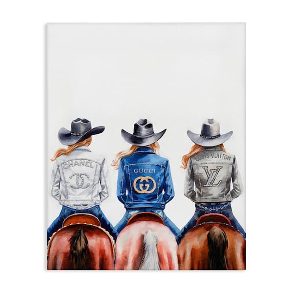 Stupell Industries Glam Brand Cowgirls by Amanda Greenwood Unframed People Graphic Art Print 20 in. x 16 in.