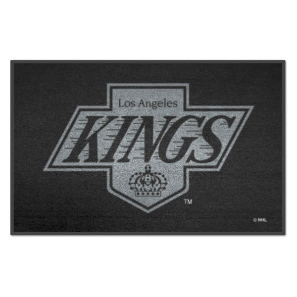 FANMATS NHL Retro Los Angeles Kings Black 2 ft. x 3 ft. Starter Mat Area Rug