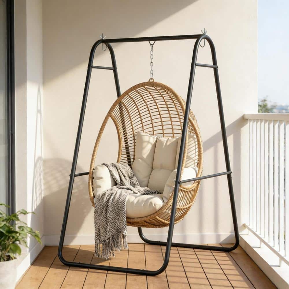 Egg Chair Stand Hammock Chair Stand Solid Steel A-Frame (Only Stand)