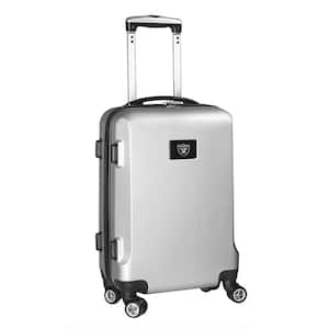 NFL Oakland Raiders Silver 21 in. Carry-On Hardcase Spinner Suitcase
