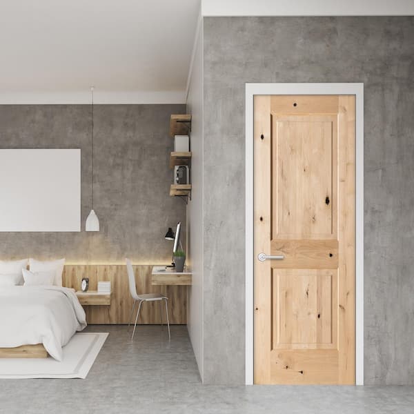 家具 door Krosswood Doors 28 in. x 80 in. 2-Panel Square Top Solid