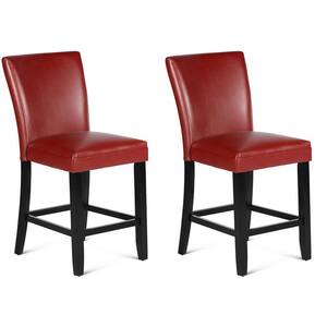 Yeng Red PU Leather Dining Chair (Set of 2)
