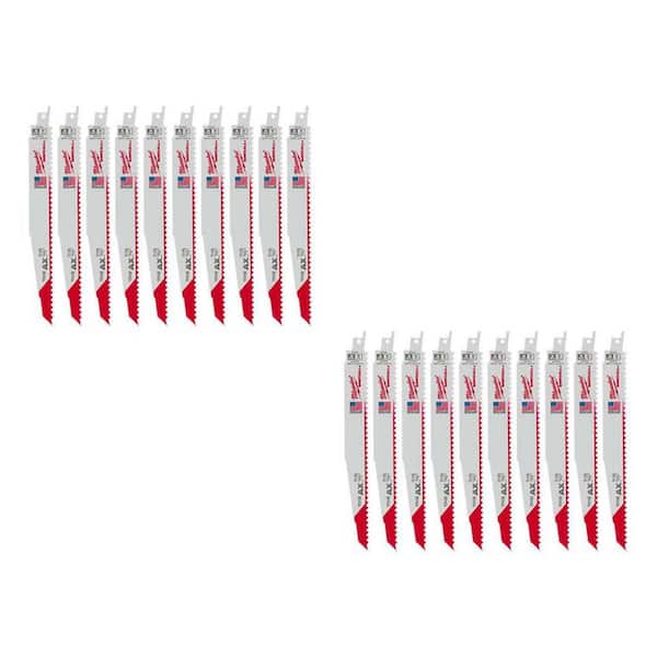 9 in. 5 TPI AX Nail-Embedded Wood Cutting SAWZALL Reciprocating Saw Blades with Carbide Ax Blade + CAX 2 PACK