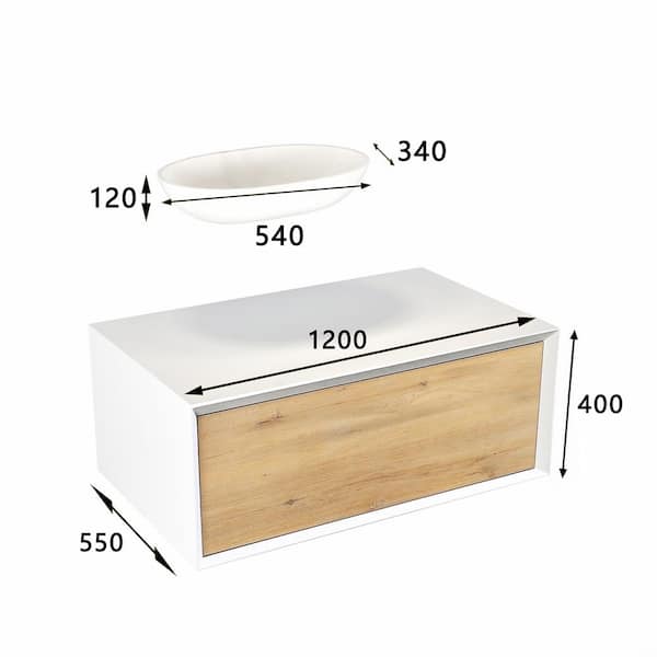 Satico 22.00 in. W x 12.00 in. D x 34.00 in. H MDF White 3-Drawer