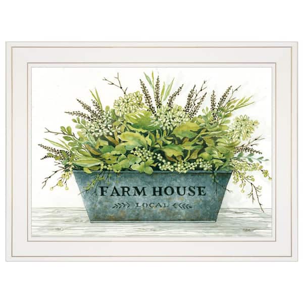 HomeRoots Charlie Farmhouse by Art Print 1-Piece Framed Wall Art 15 in. x 19 in.