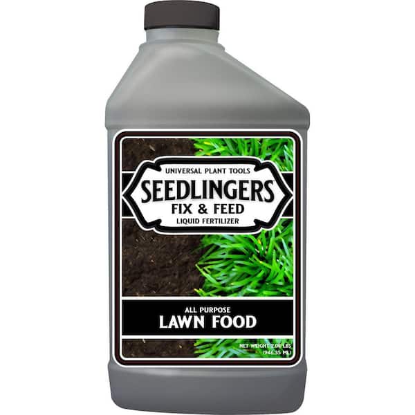 Fix and Feed Lawn Food 32 fl. Oz. 5,000 sq. ft. Liquid Lawn Fertilizer for All Grass Types Quart Concentrate