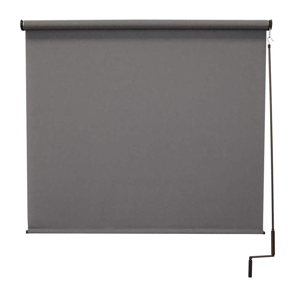 Morro Bay Grey Cordless Outdoor Patio Roller Shade 120 in. W x 96 in. L price history on PriceWatchPro