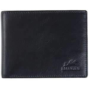 Bellagio Collection Black Leather Left Wing RFID Wallet