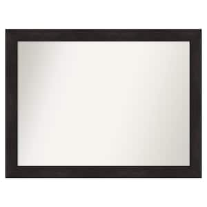 Furniture Espresso 49.75 in. x 37.75 in. Custom Non-Beveled Satin Recyled Polystyrene Bathroom Vanity Wall Mirror