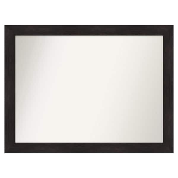 Amanti Art Furniture Espresso 49.75 in. x 37.75 in. Custom Non-Beveled Satin Recyled Polystyrene Bathroom Vanity Wall Mirror