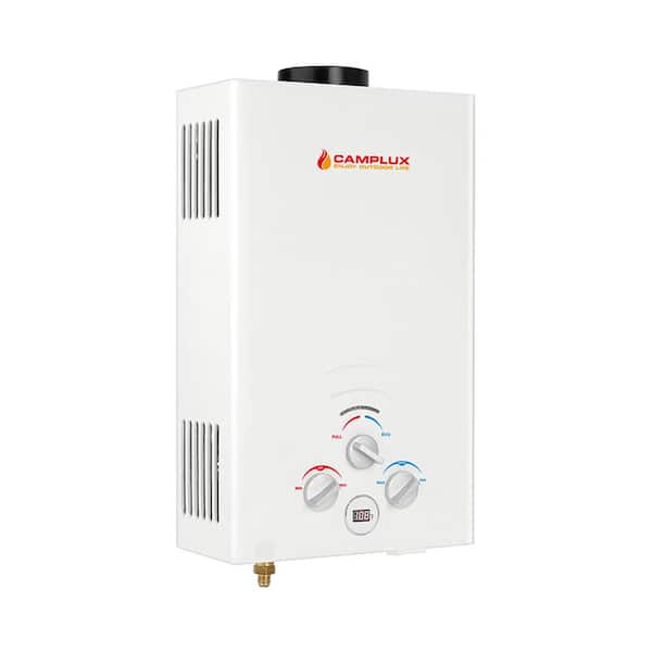 Camplux Outdoor Portable Tankless Water Heater with Handle, 1.32GPM White  at Tractor Supply Co.