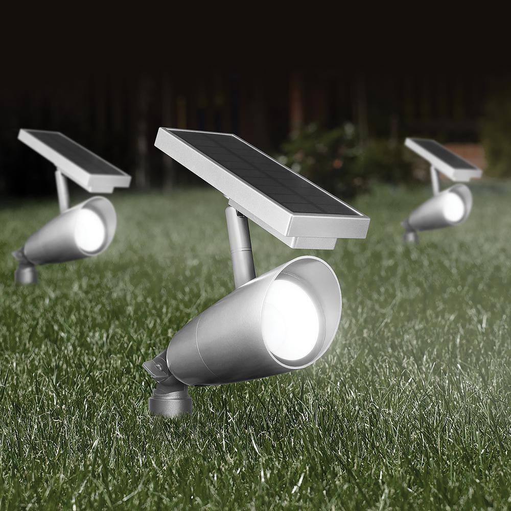 Feit Electric Brushed Nickel Solar Powered 100W LED Spotlight
