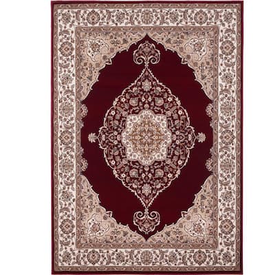Red Dark Area Rugs The, Bamboo Rug 8×10