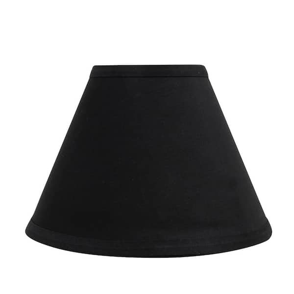 Aspen Creative Corporation 9 In X 6 1 2 In Black Hardback Empire Lamp Shade 58727 The Home Depot