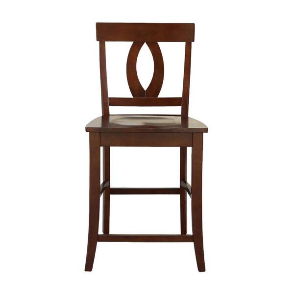 International Concepts Verona 24 in. Espresso Bar Stool S581 1702