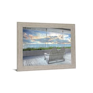 28 in. x 34 in. SWING AT THE BEACH BY CELEBRATE LIFE GALLERY (Mirror Framed)
