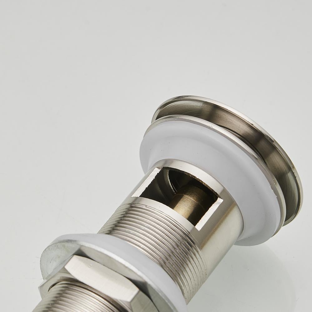 Brushed Nickel Bathroom Sink Pop-Up Drain Assembly