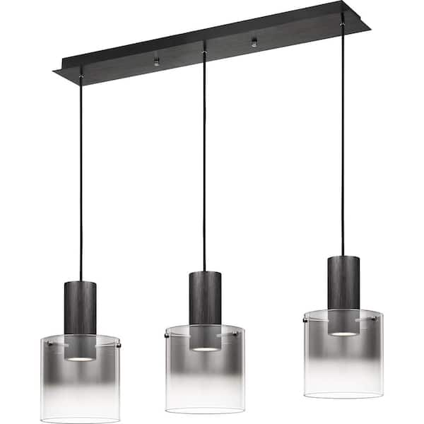 Kilmer Integrated LED Earth Black Chandelier