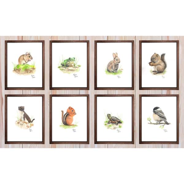 Unbranded "Woodland Tinies" Farmhouse Decorative Sign 13 in. x 19 in. (Set of 8)