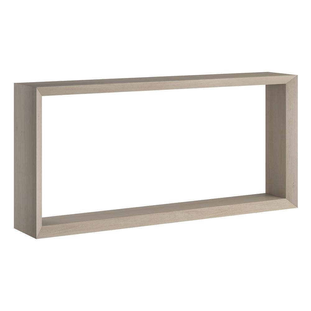 Osmond 64 in. Alder White Rectangular MDF Top Console Table