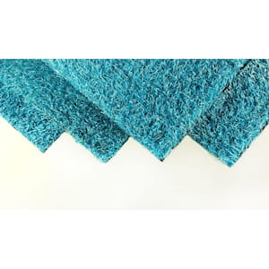 Caribbean Blue 6 ft. Wide x Cut to Length Artificial Grass Carpet