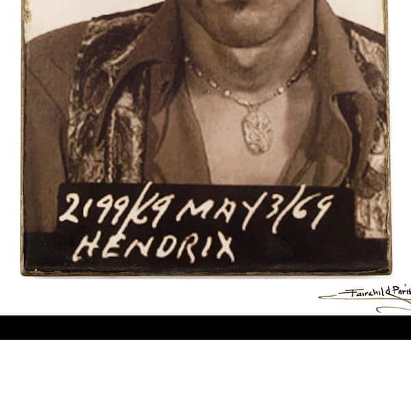 VENICE BEACH Collections Jimi Hendrix 1969 Mugshot by Unknown 1