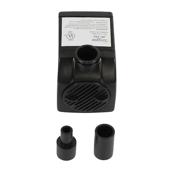 Sunnydaze Decor 93 GPH Submersible Water Fountain Pump for Small Fountains JR350 The Home Depot