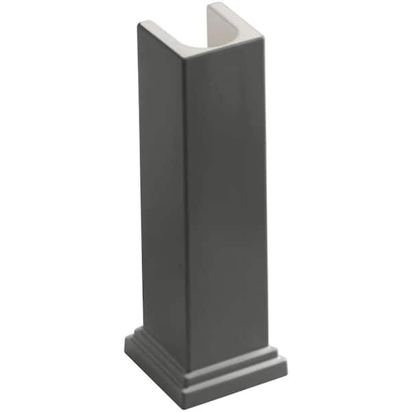 KOHLER Tresham Fireclay Pedestal in Thunder Grey
