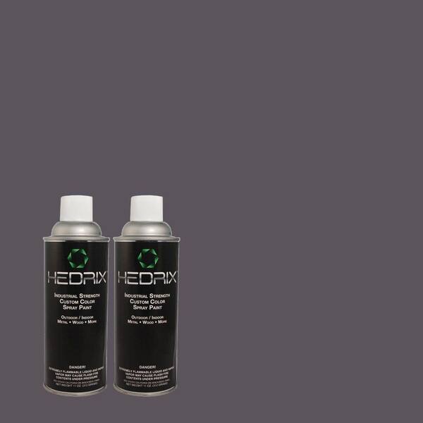 Hedrix 11 oz. Match of 610F-7 Mystical Shade Gloss Custom Spray Paint (2-Pack)