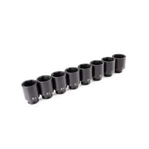 TEKTON 1/2 Inch Drive Deep 6-Point Impact Socket Set, 8-Piece (1-9