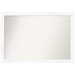 Cabinet White Narrow 39.25 in. W x 27.25 in. H Non-Beveled Bathroom Wall Mirror in White